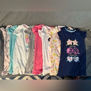 Kids Pajamas Nightgowns Set - Multicolor (8 gowns)